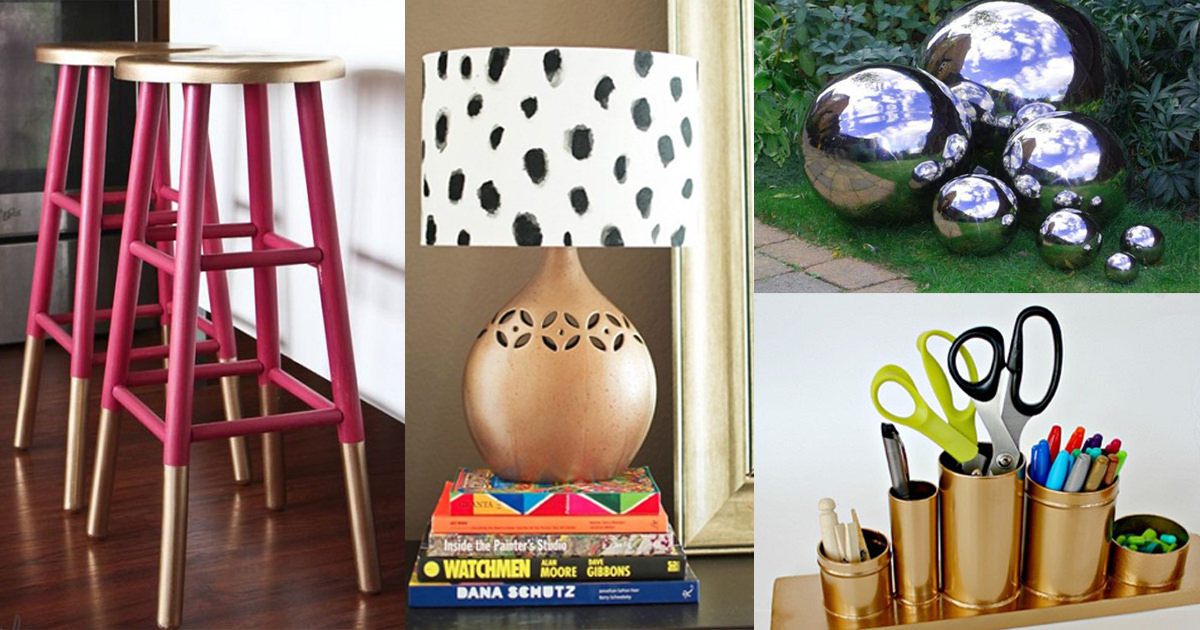 41 Cheap DIY Spray Paint Ideas To Revamp Your Home & Garden ⋆ Bright Stuffs