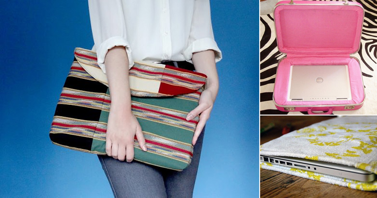 23 Cool DIY Laptop Case & Sleeve Ideas ⋆ Bright Stuffs