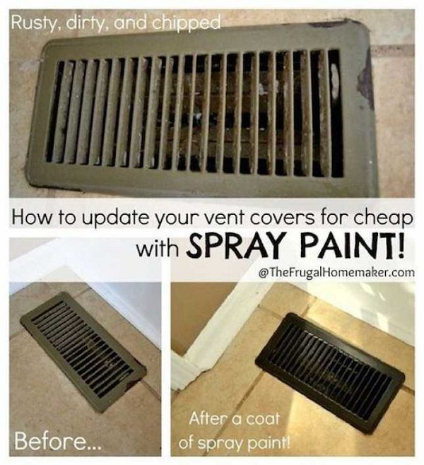 Spray Painted Vent Covers