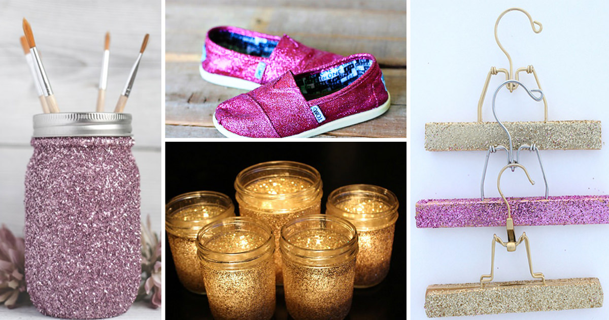 25 DIY Glitter Ideas You'll Love To Try! ⋆ Bright Stuffs