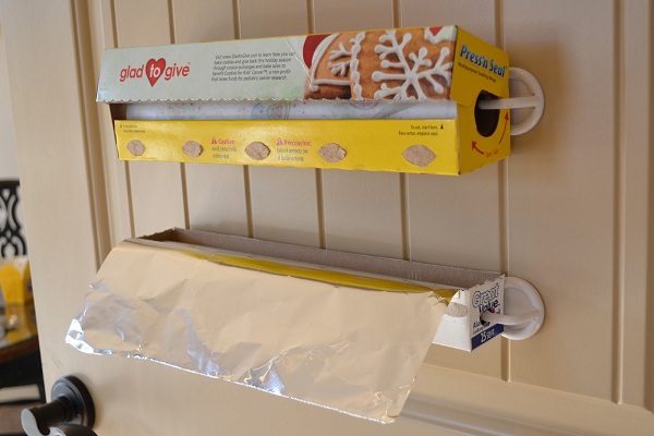 2. Hang Plastic Wrap & Foil