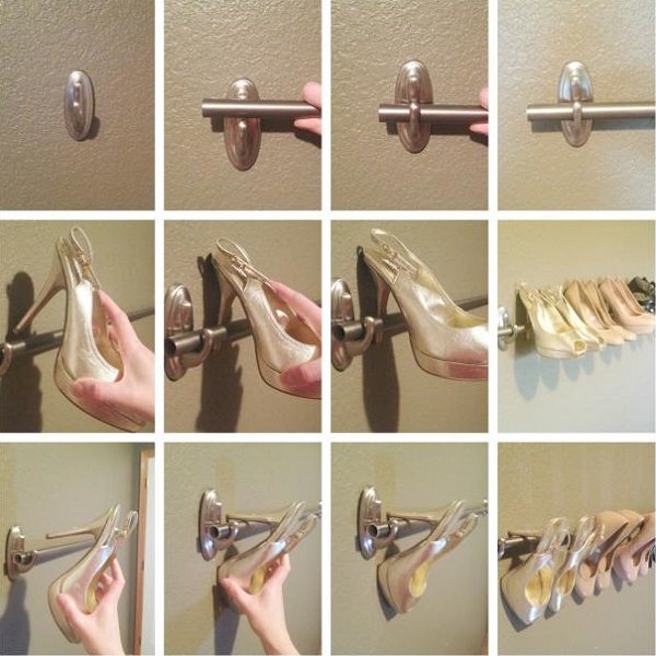 34. Wall-Mounted Shoe Rack