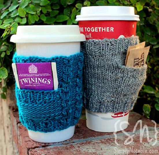 coffee cozy pattern 2