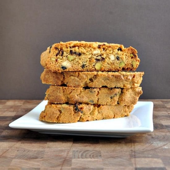 Cranberry, White Chocolate & Pistachio Biscotti