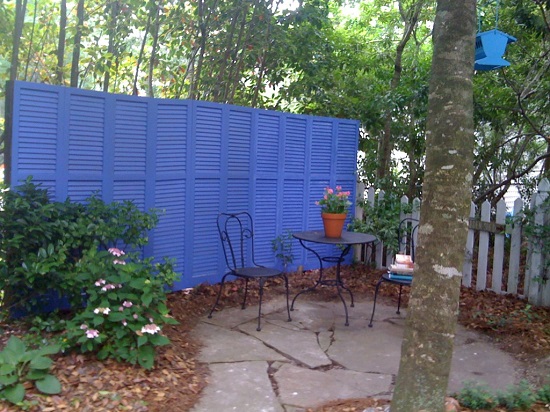 Repurposed Shutter Fence