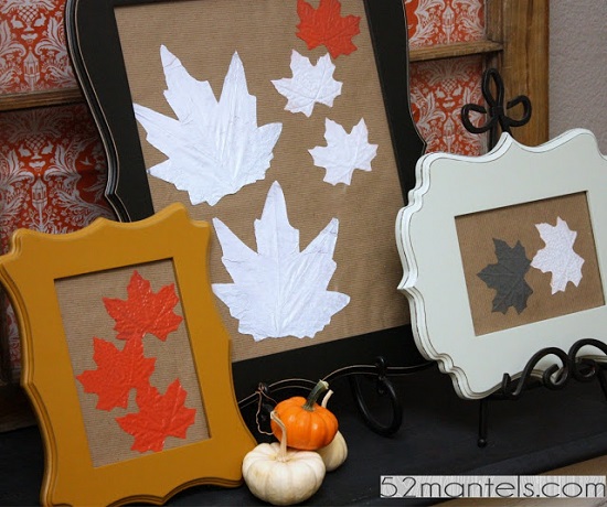 Fall Leaf Frame Art