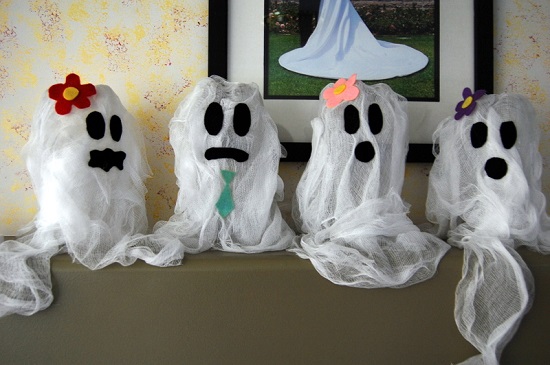 Recycled Soda Bottle Ghosts