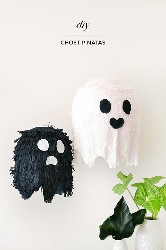 DIY Ghost piñatas