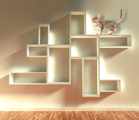 18 Diy Cat Shelves Ideas For Ultimate, Diy Wall Cat Shelves