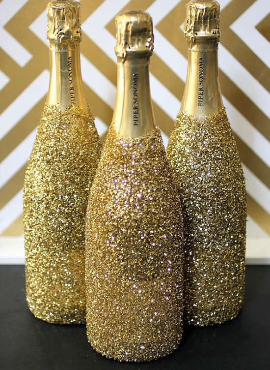 sparkly Champagne Bottles 5