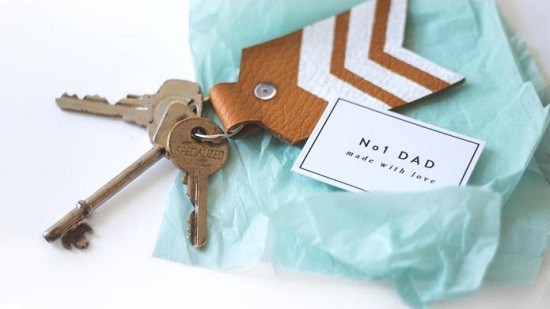 DIY Leather Key chain10