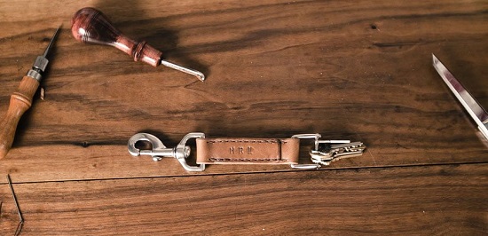 DIY Leather Key chain3