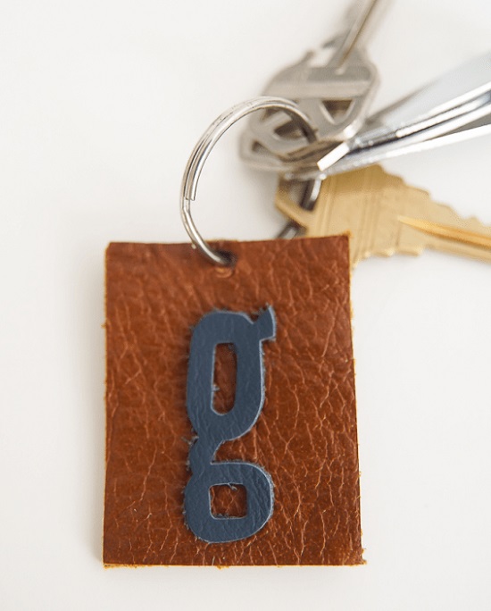 DIY Leather Key chain4