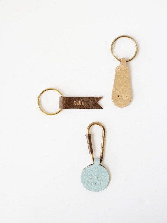 DIY Leather Key chain5