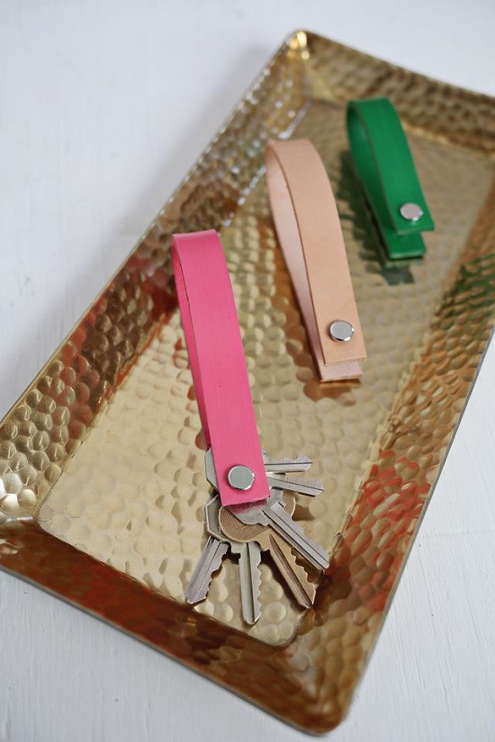 DIY Leather Key chain6