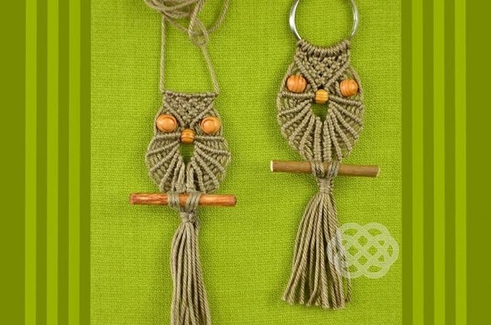 DIY Macrame key Chain Ideas 17