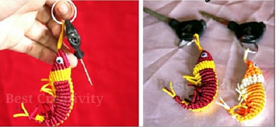 DIY Macrame key Chain Ideas 19