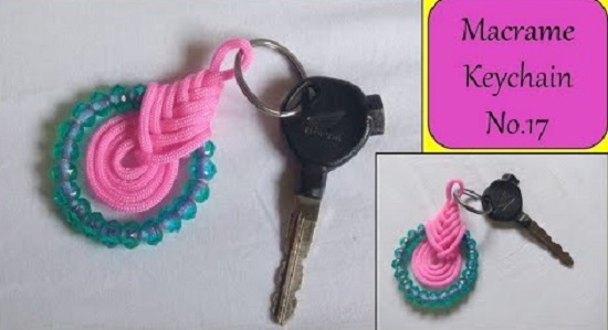 DIY Macrame key Chain Ideas 21