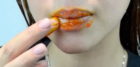 turmeric to cure fat lip