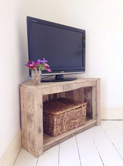 DIY Corner TV Stand 1