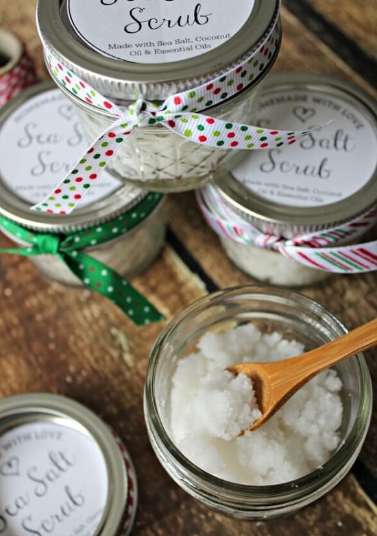 Instead of buying chemical scrubs, meet these 66 DIY Salt Scrub Recipes to make your own homemade product for beautiful, exfoliated skin!