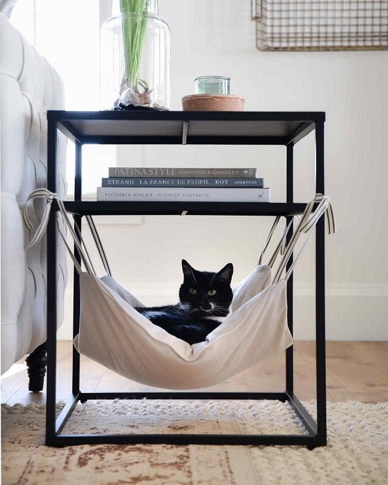 Cat Hammock Under Bed Side Table