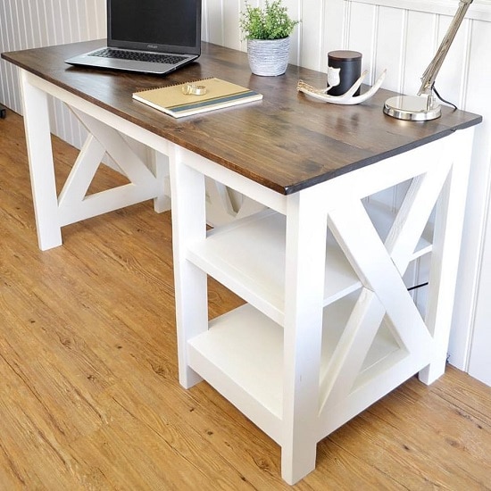 Farmhouse X Office Desk