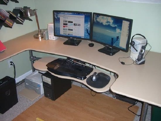 Custom Ergonomic Computer Desk