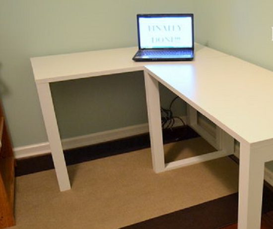 Easy DIY L Shaped Desk