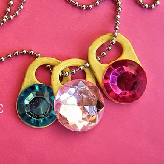 Soda Tab Gemstone Necklace