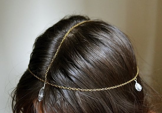 DIY Gemstone Bohemian Chain Headpiece