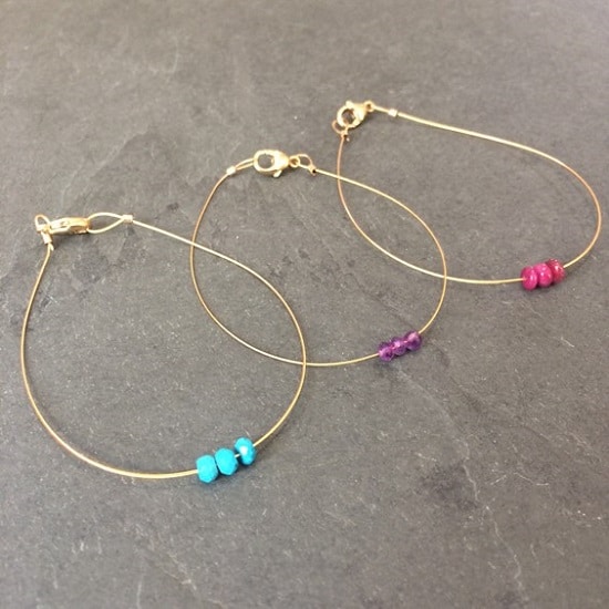 DIY Gemstone Friendship Bracelets