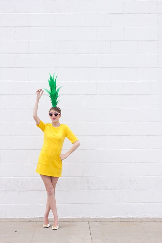 Pineapple DIY Costume2
