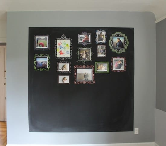 Chalkboard Gallery Photo Wall