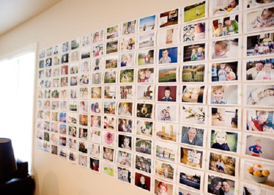 Cheap DIY Photo Wall