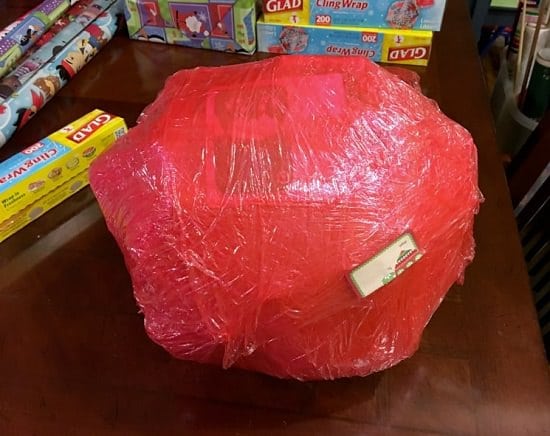 DIY Saran Wrap Ball Game Gift Ideas1