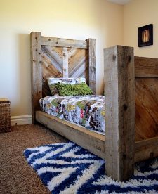 52 DIY Wood Headboard Ideas ⋆ Bright Stuffs