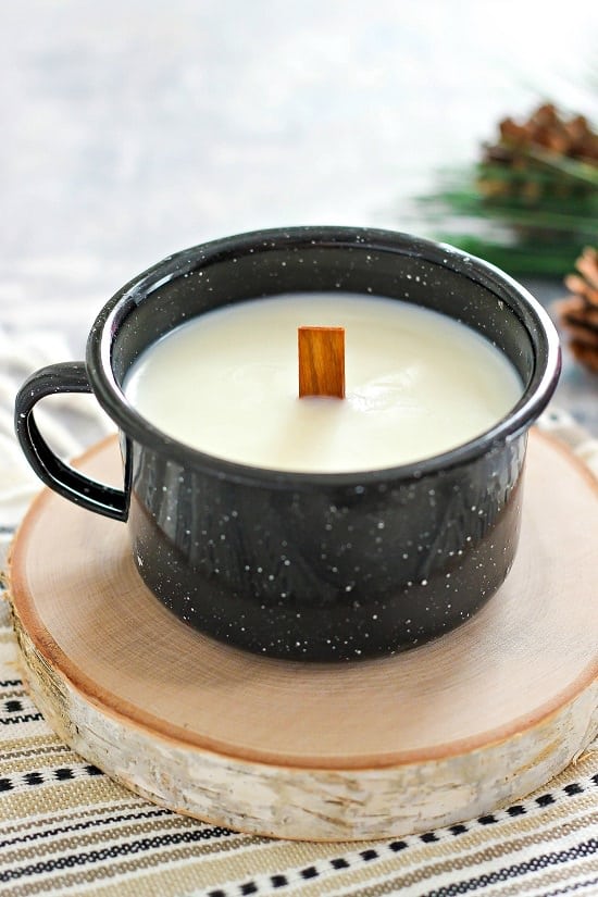 Use a DIY Wooden Wick for Beeswax candle making 