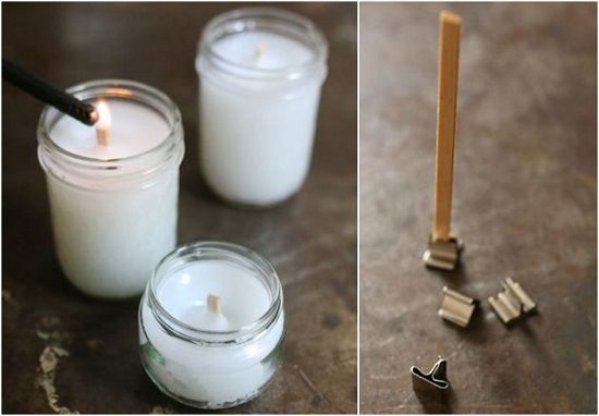 How to make a wooden candle wick