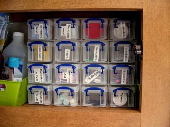 Organizer Containers for Health Supplies