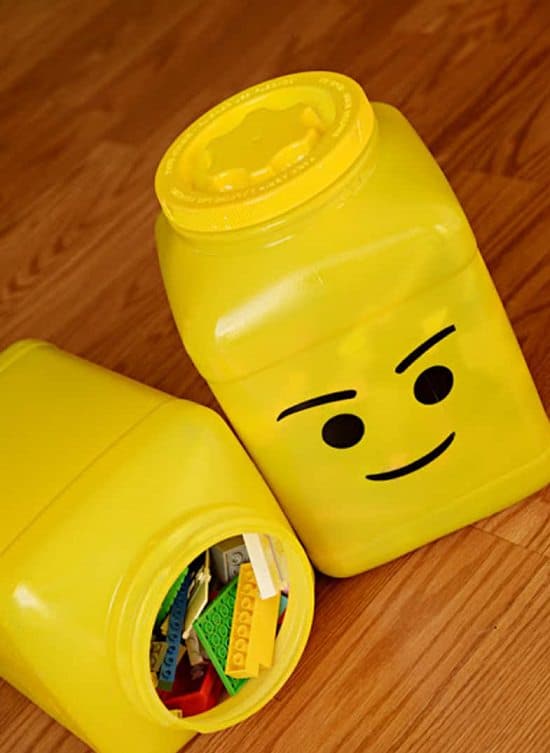 DIY lego head organizers