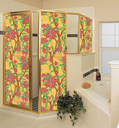 Decorative Film Glass Door