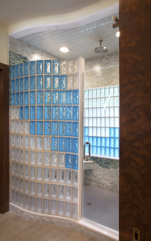 Glass Block Door