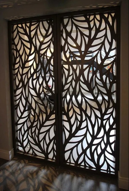 Laser-Cut Metal Door