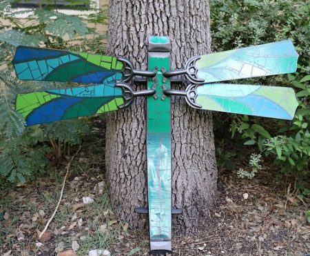 Dragonfly Made Of Fan Blades
