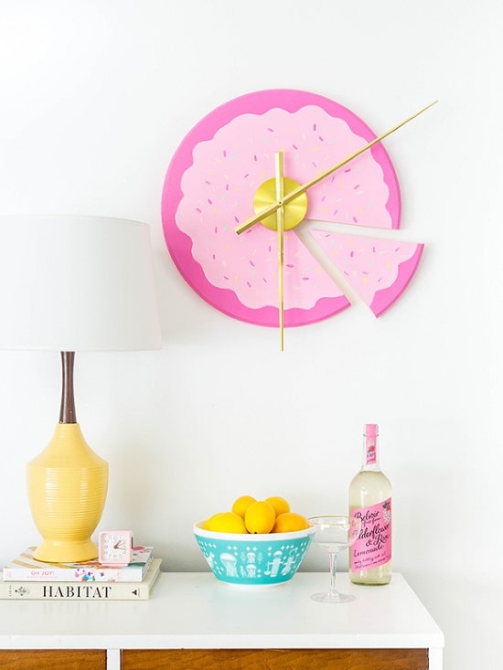 Sliced Cake Wall Clock