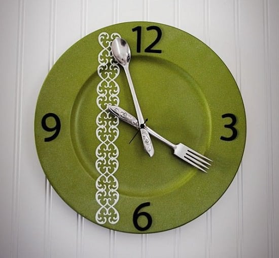Silverware Kitchen Clock