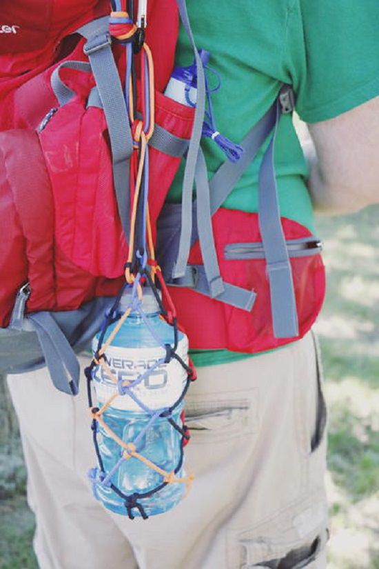 5 DIY Water Bottle Holders for Backpacks Straps - 99Boulders