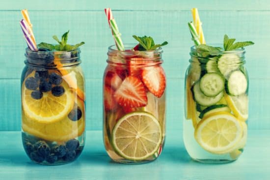 Combination of Fruit-infused Water