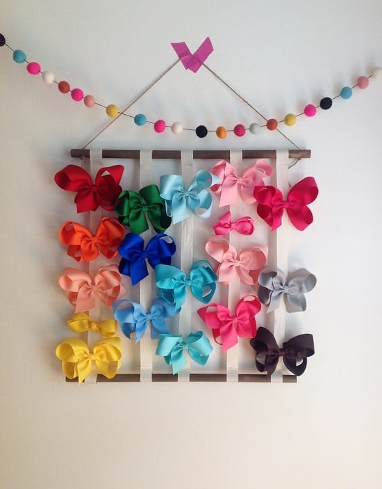 40+ DIY Hair Bow Holder Ideas For Accessories Organization ⋆ Bright Stuffs